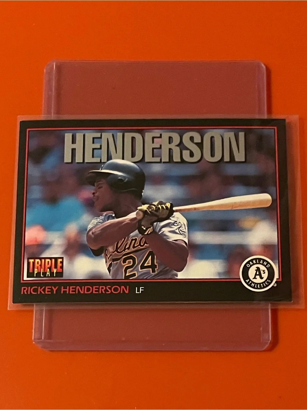 Rickey Henderson #219 1993 Donruss [Triple Play] Baseball Trading Card